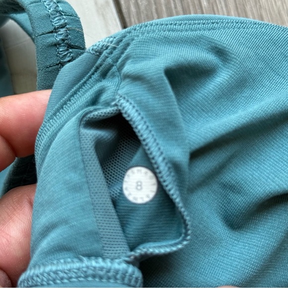 Lululemon Blue Geometric Strappy Sports Bra - Picture 5 of 5